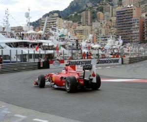 пазл Фернандо Алонсо - Ferrari - Монте-Карло, 2010